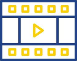 conception d'icônes vectorielles de l'éditeur vidéo vecteur