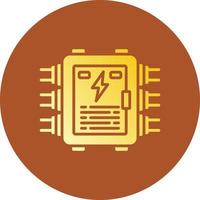 conception d'icône créative de panneau électrique vecteur