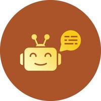 conception d'icône créative chatbot vecteur