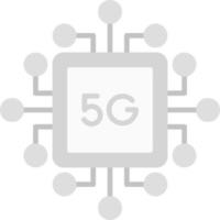 conception d'icônes créatives 5g vecteur