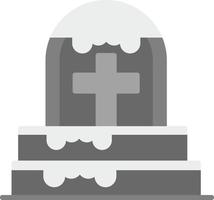 conception d'icône créative de cimetière vecteur