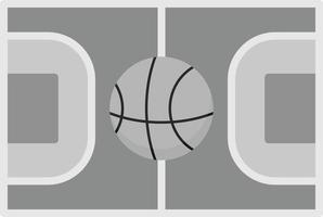 conception d'icône créative de terrain de basket vecteur