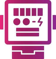 conception d'icône créative de compteur électrique vecteur