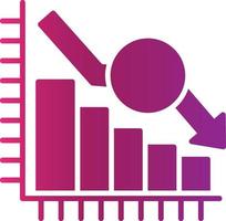 conception d'icône créative graphique à barres vecteur