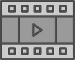 conception d'icônes vectorielles de l'éditeur vidéo vecteur