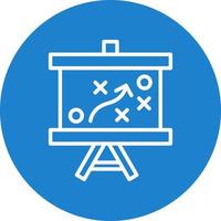 conception d'icône de vecteur de stratégie contra