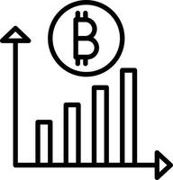 conception d'icône vectorielle d'investissement en crypto-monnaie vecteur