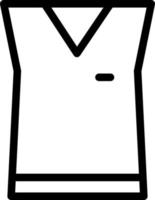 conception d'icône de vecteur de chemise sans manches