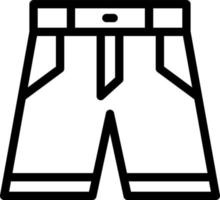 conception d'icône vecteur short en jean