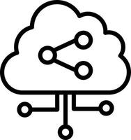 conception d'icône vectorielle de partage de données vecteur