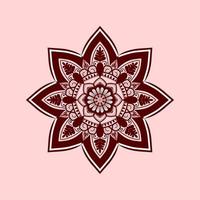 mandala islamique motif floral design ornement vecteur