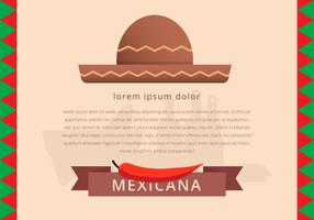 Vector de modèle de menu de nourriture traditionnelle mexicaine