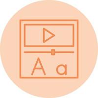 icône de vecteur de leçon vidéo