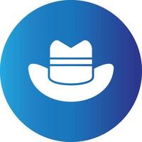 icône de création de chapeau de cowboy vecteur