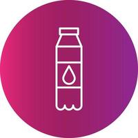 icône de création de bouteille d'eau vecteur