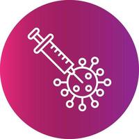 icône de création de vaccination vecteur