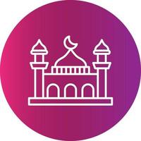 icône de création de mosquée vecteur