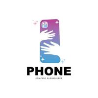 logo smartphone, vecteur électronique de communication, conception de téléphone moderne, pour le symbole de la marque de l'entreprise