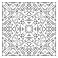 page de coloriage de mandala pour adultes. fond de mandalas. page de coloriage de motif de mandala. fond de motif de mandala dessiné à la main. page de coloriage noir et blanc de vecteur pour livre de coloriage.