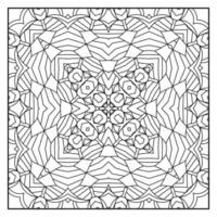 page de coloriage de mandala pour adultes. fond de mandalas. page de coloriage de motif de mandala. fond de motif de mandala dessiné à la main. page de coloriage noir et blanc de vecteur pour livre de coloriage.