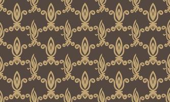 damassé fleur de lys frontière vecteur transparente motif fond d'écran motif fleur de lis scandinave conception de texture numérique pour impression imprimable tissu saree frontière.