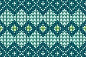 illustration vectorielle de robe en tricot illustration de fond sans couture à tricoter. vecteur