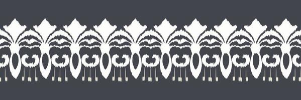 modèle sans couture de couleur tribale frontière ikat. ethnique géométrique batik ikkat numérique vecteur conception textile pour impressions tissu sari mughal brosse symbole andains texture kurti kurtis kurtas