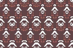 ikkat ou ikat aztèque batik textile modèle sans couture conception de vecteur numérique pour impression saree kurti borneo tissu frontière brosse symboles échantillons coton