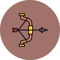 conception d'icône créative de tir à l'arc vecteur