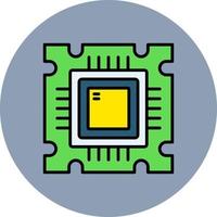 conception d'icône créative de processeur vecteur