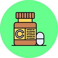 conception d'icônes créatives de vitamines vecteur