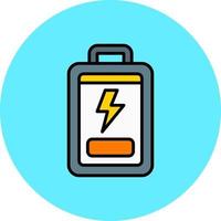 conception d'icône créative de batterie faible vecteur