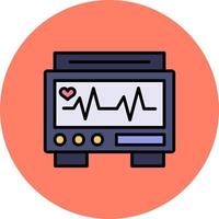 conception d'icône créative moniteur ekg vecteur