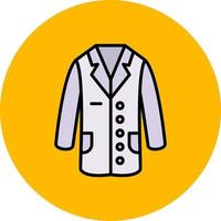 conception d'icône créative blouse de laboratoire vecteur