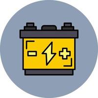 conception d'icône créative de batterie vecteur