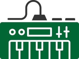 conception d'icône créative de piano électrique vecteur