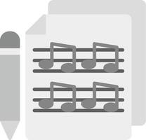 conception d'icône créative de partition de musique vecteur