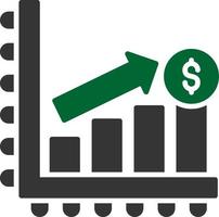 conception d'icône créative de profit vecteur