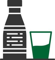 conception d'icône créative botel de lait vecteur