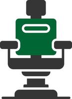 conception d'icône créative chaise de barbier vecteur