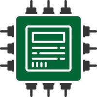 conception d'icône créative cpu vecteur