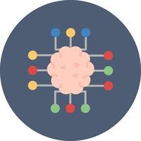 conception d'icône créative de neuroimagerie vecteur