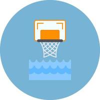conception d'icône créative de basket-ball d'eau vecteur