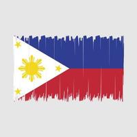 brosse drapeau philippine vecteur