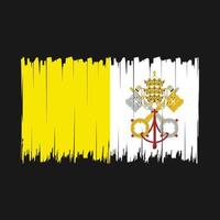 brosse drapeau vatican vecteur