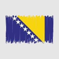 pinceau drapeau bosnie vecteur