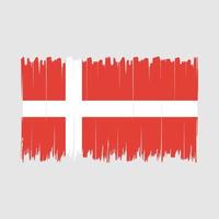 vecteur de brosse drapeau danemark