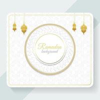 conception de cartes d'invitation eid, couverture islamique du ramadan vecteur