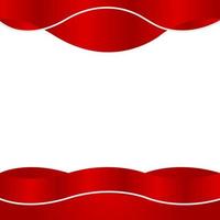 bordure cadre style rouge fond transparent vecteur