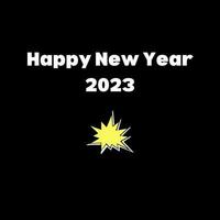 bonne année 2023 boom affiche vecteur